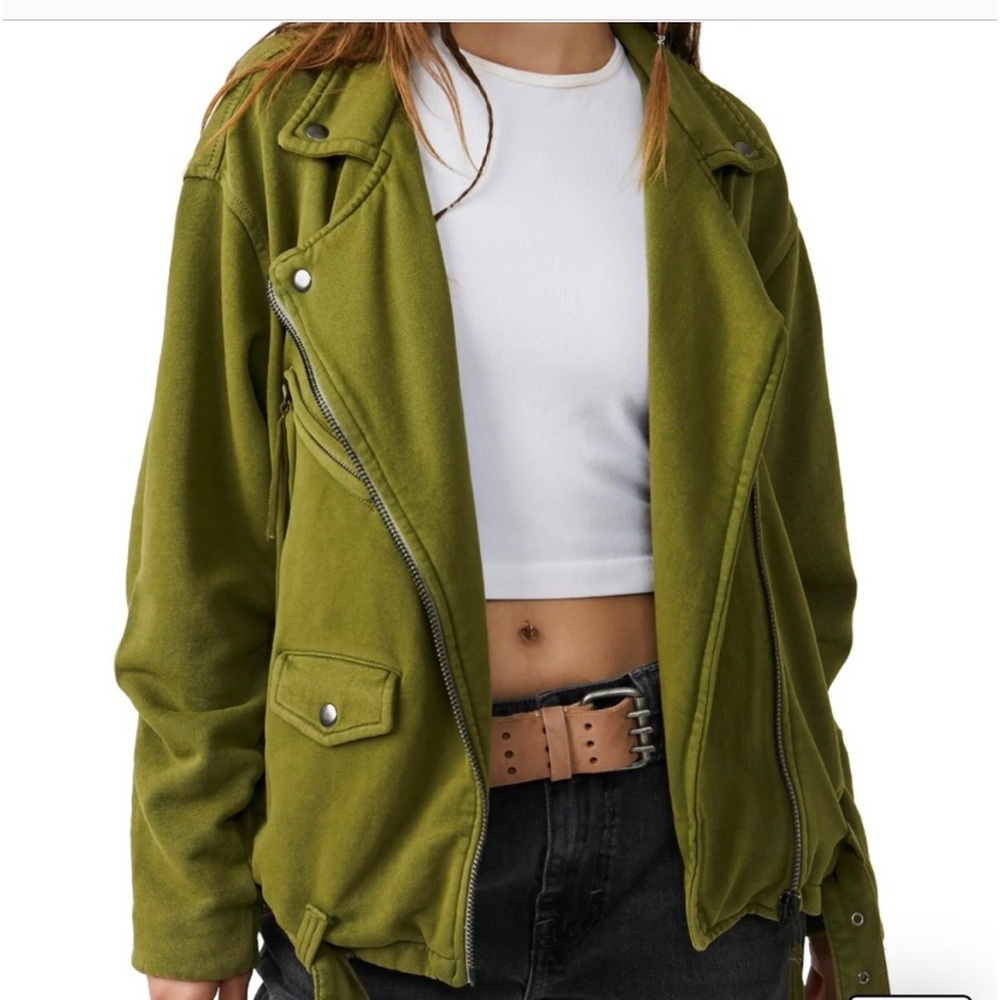 We the free moto jacket cotton